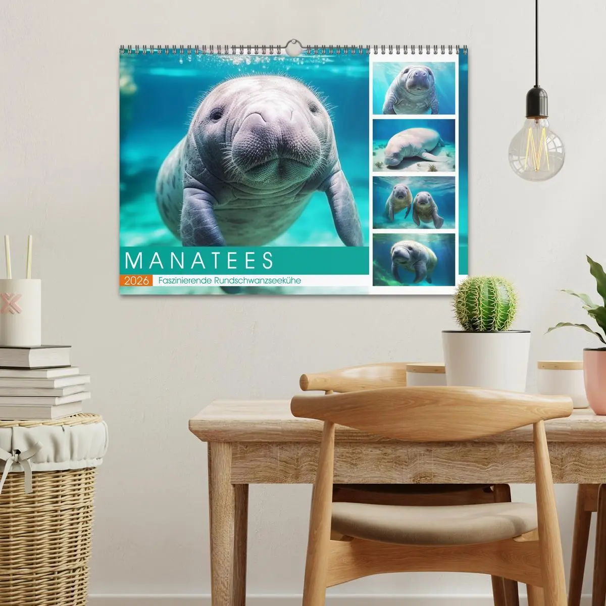 Bild: 9783457513873 | Manatees. Faszinierende Rundschwanzseekühe (Wandkalender 2026 DIN...