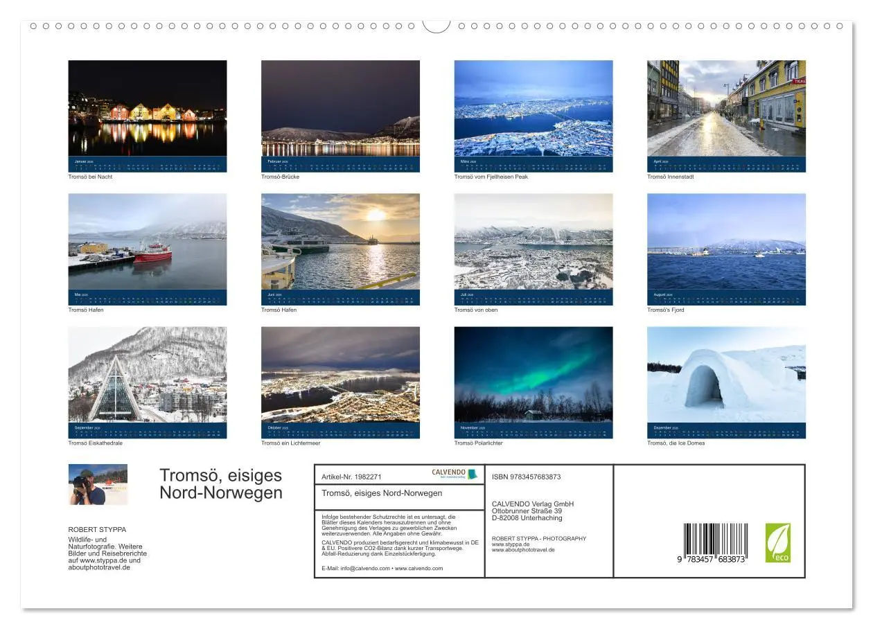 Bild: 9783457683873 | Tromsö, eisiges Nord-Norwegen (hochwertiger Premium Wandkalender...