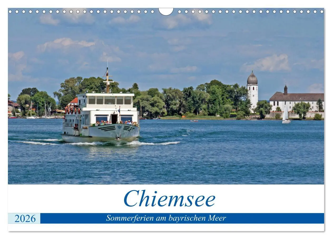 Cover: 9783457753873 | Chiemsee - Sommerferien am bayrischen Meer (Wandkalender 2026 DIN...
