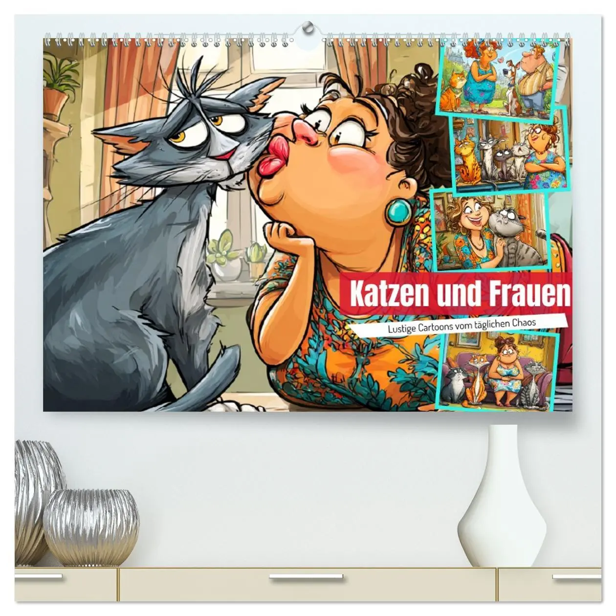Cover: 9783516603873 | Katzen und Frauen. Lustige Cartoons vom täglichen Chaos...