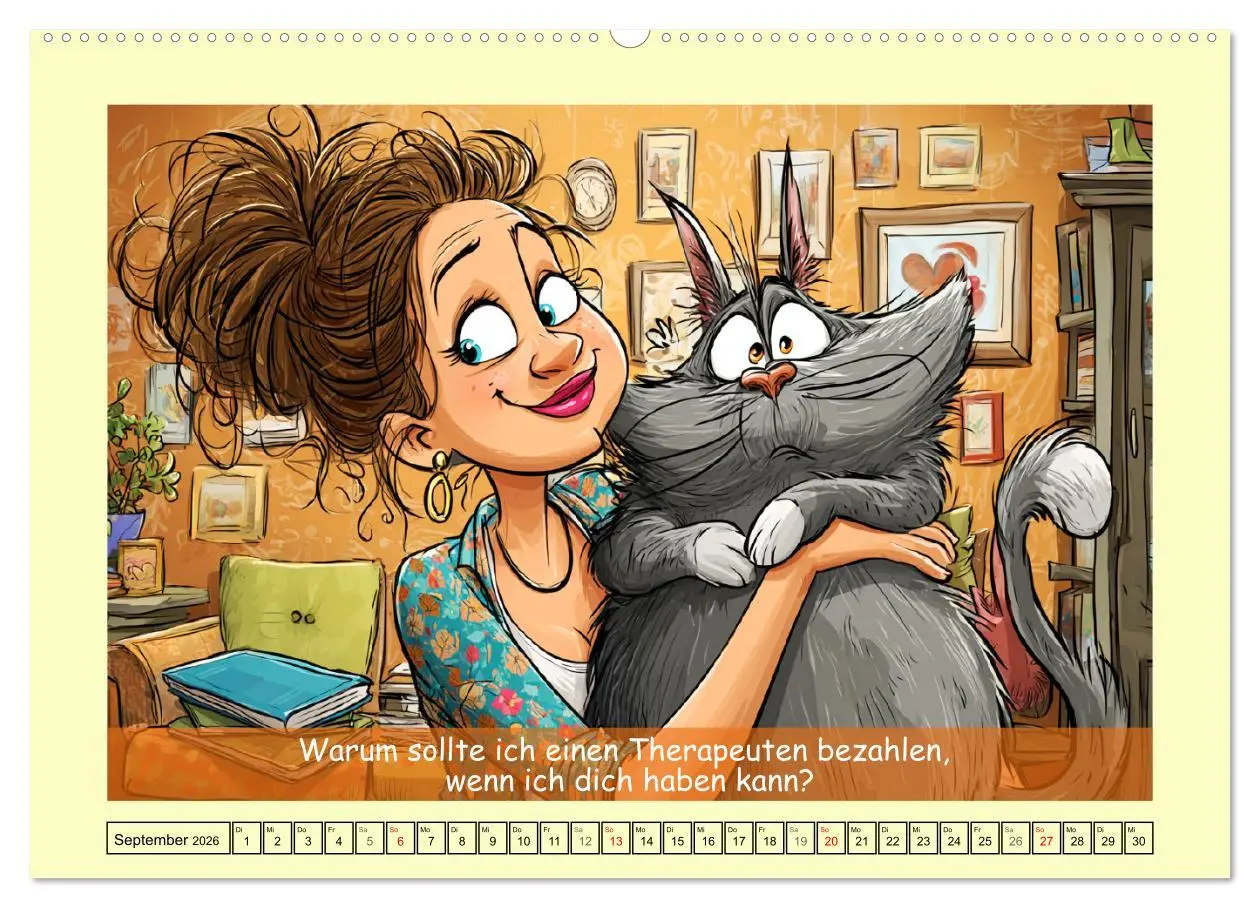 Bild: 9783516603873 | Katzen und Frauen. Lustige Cartoons vom täglichen Chaos...