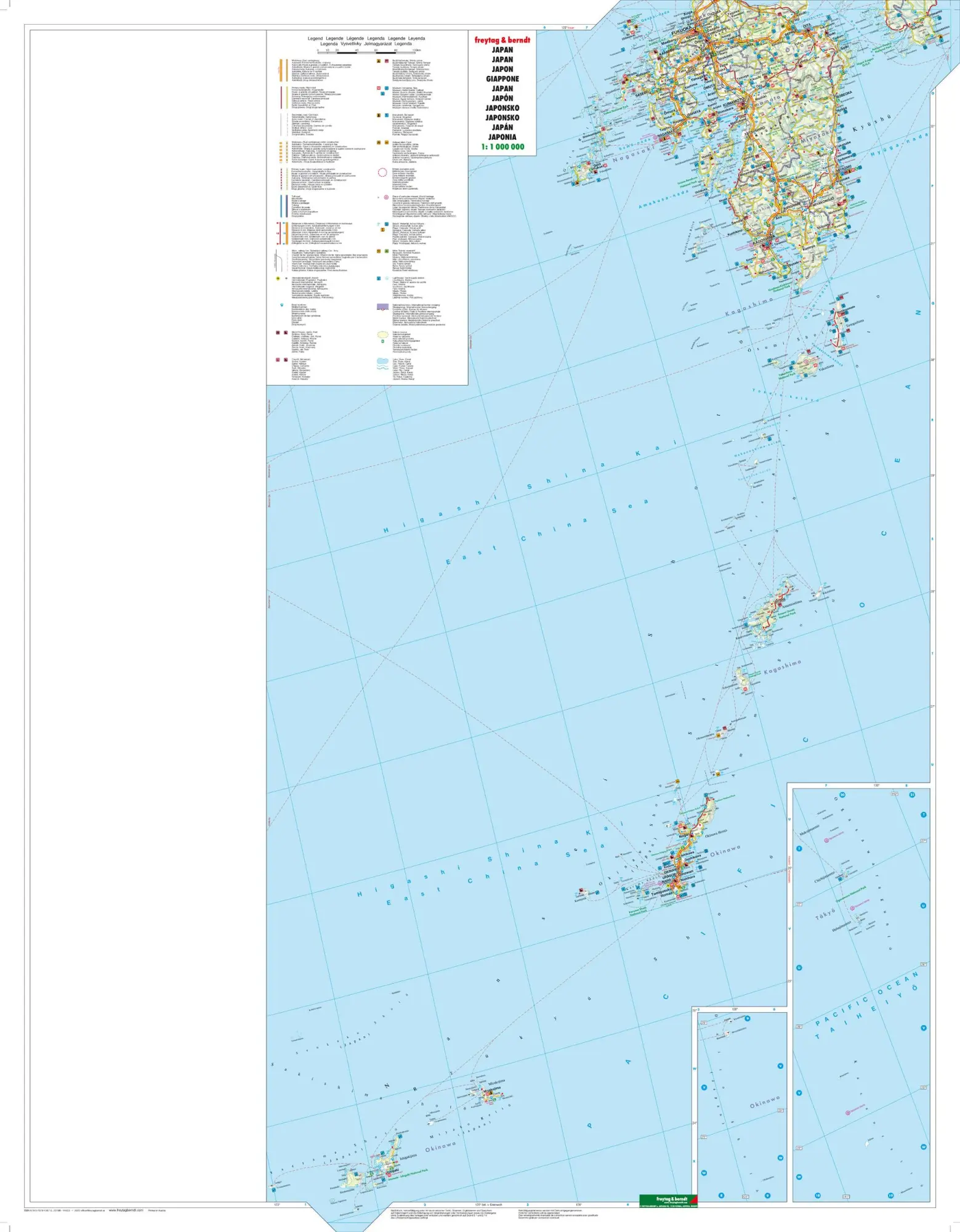 Bild: 9783707913873 | Japan, Autokarte 1:1.000.000 | (Land-)Karte | Deutsch | 2018