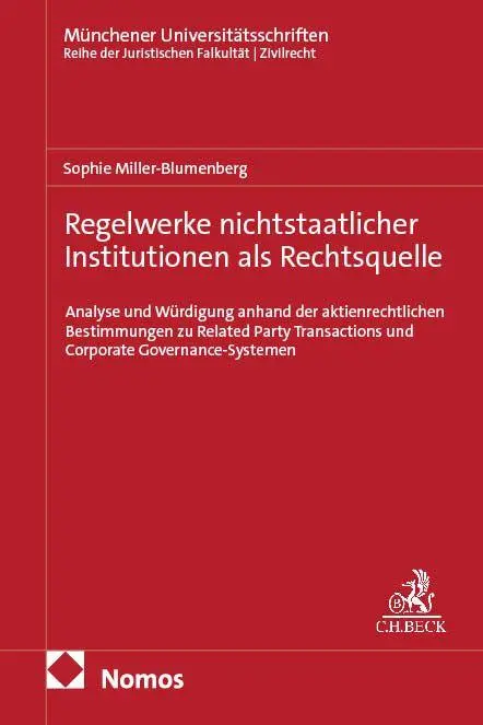 Cover: 9783756043873 | Regelwerke nichtstaatlicher Institutionen als Rechtsquelle | Buch