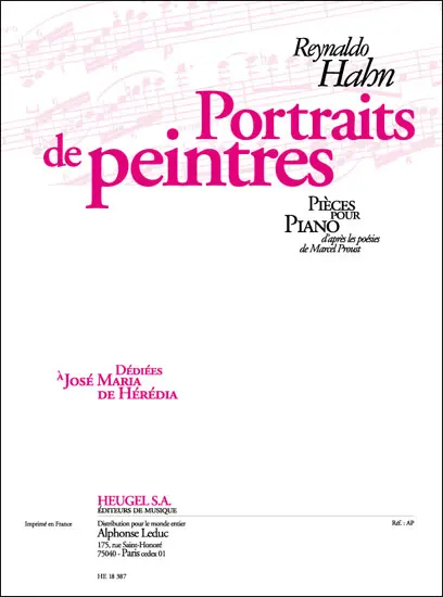 Cover: 9790047183873 | Portraits De Peintres | Reynaldo Hahn | Buch | Éditions Alphonse Leduc