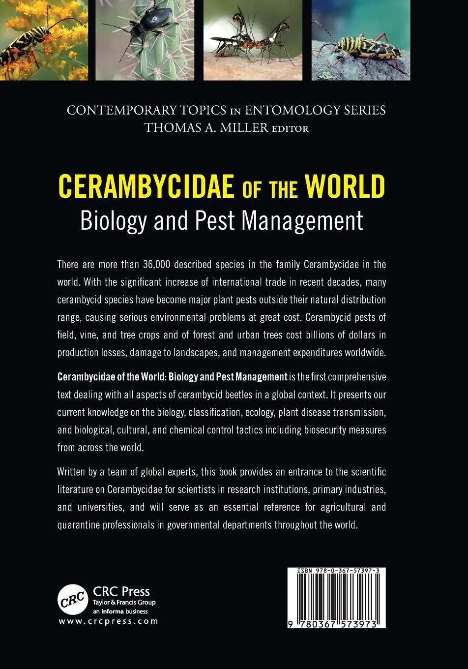 Rückseite: 9780367573973 | Cerambycidae of the World | Biology and Pest Management | Qiao Wang