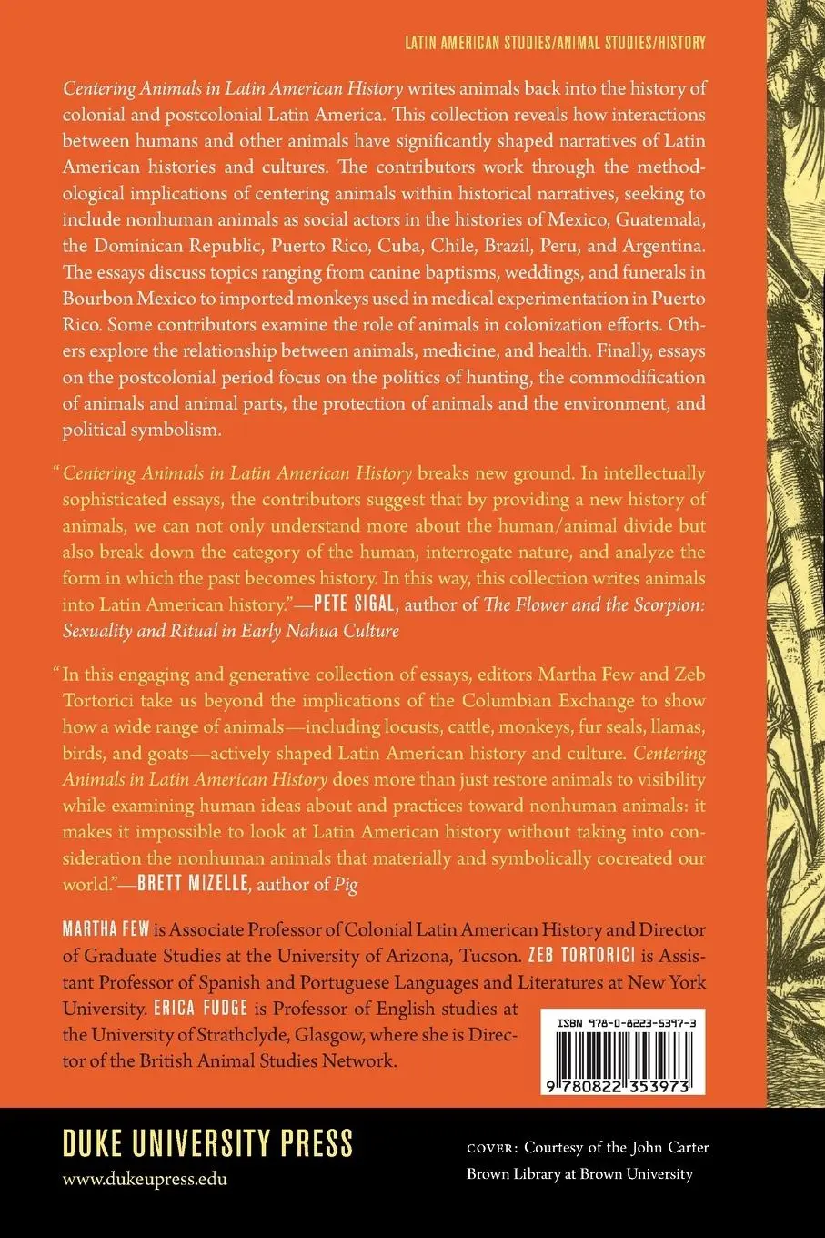 Rückseite: 9780822353973 | Centering Animals in Latin American History | Martha Few | Taschenbuch