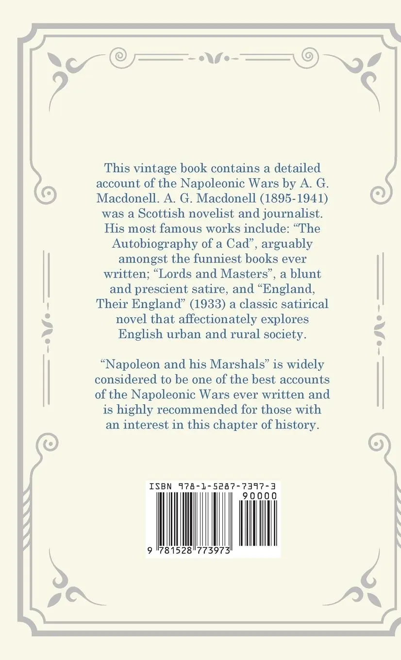 Rückseite: 9781528773973 | Napoleon and his Marshals | A. G. Macdonell | Buch | Englisch | 2016
