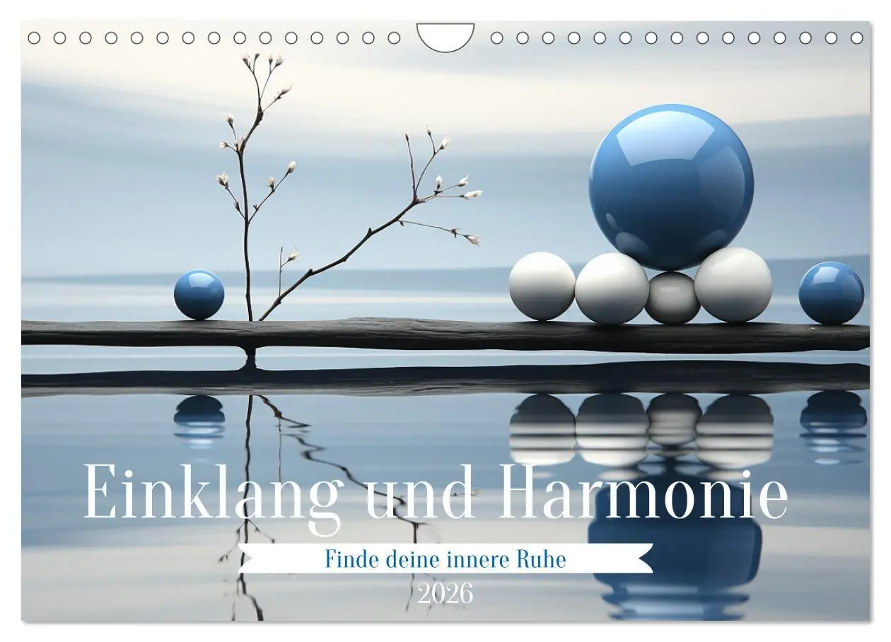 Cover: 9783457363973 | Einklang und Harmonie (Wandkalender 2026 DIN A4 quer), CALVENDO...