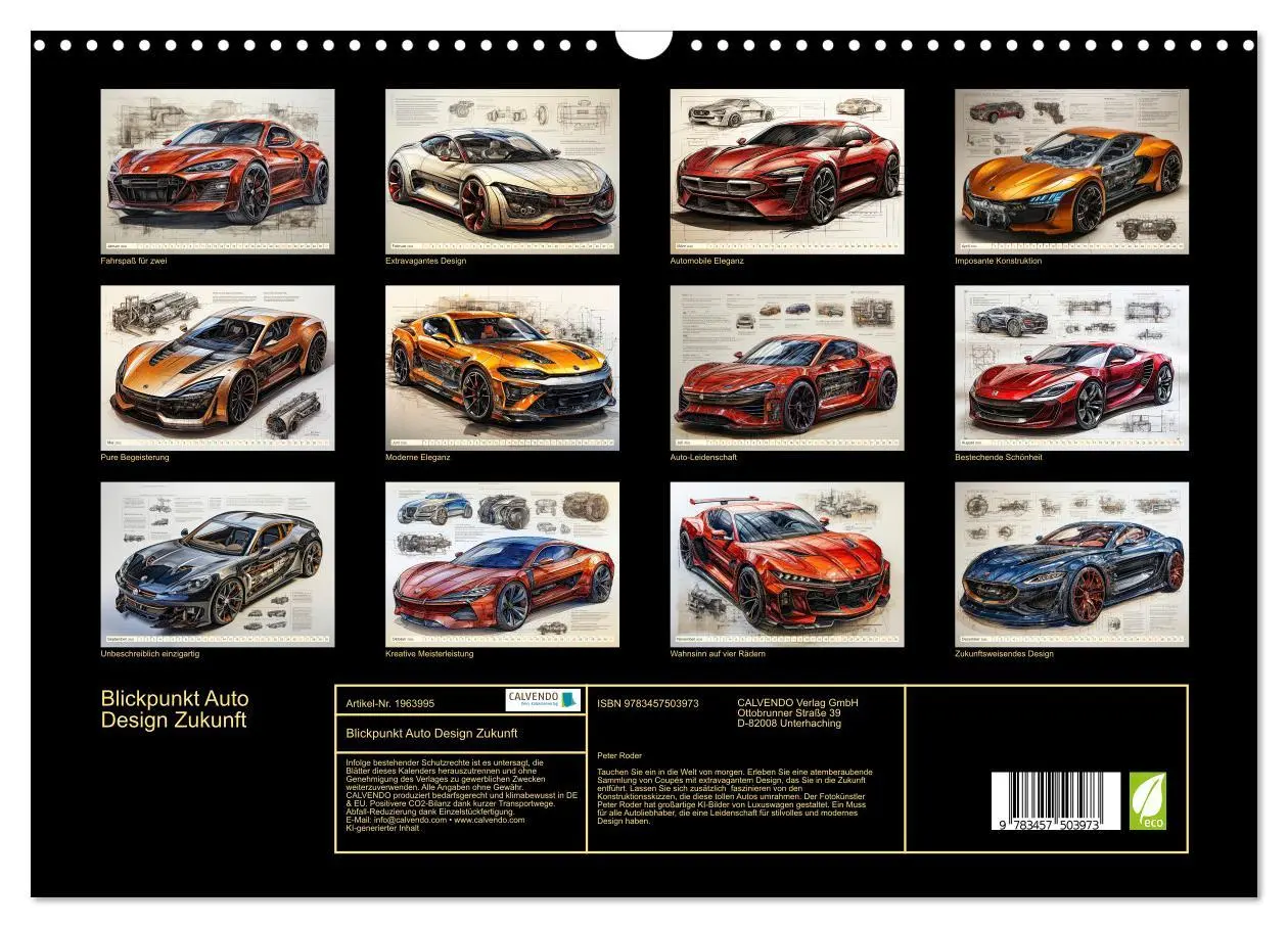 Bild: 9783457503973 | Blickpunkt Auto Design Zukunft (Wandkalender 2026 DIN A3 quer),...