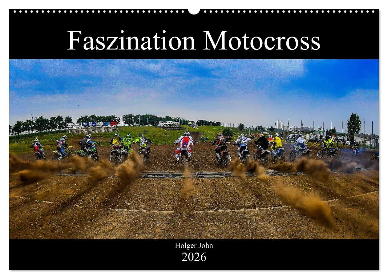 Cover: 9783457743973 | Blickpunkte Motocross (Wandkalender 2026 DIN A2 quer), CALVENDO...