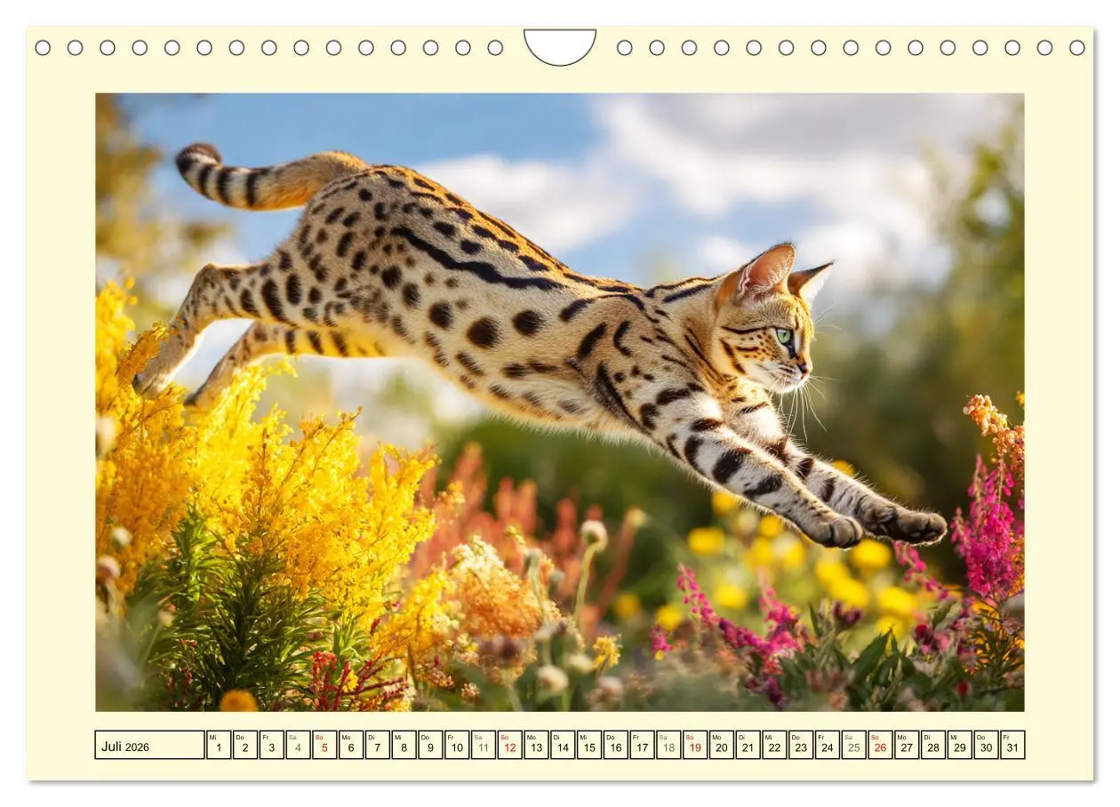 Bild: 9783516213973 | Savannah Katzen. Exotische Wildschönheiten im Naturgarten...