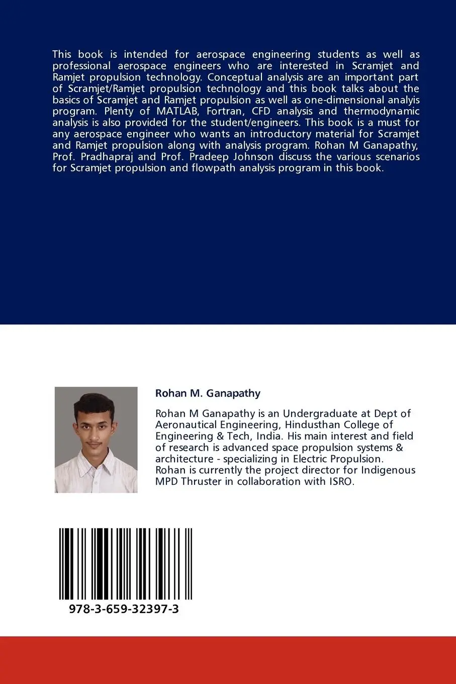 Rückseite: 9783659323973 | One Dimensional Analysis Program for Scramjet and Ramjet Flowpaths