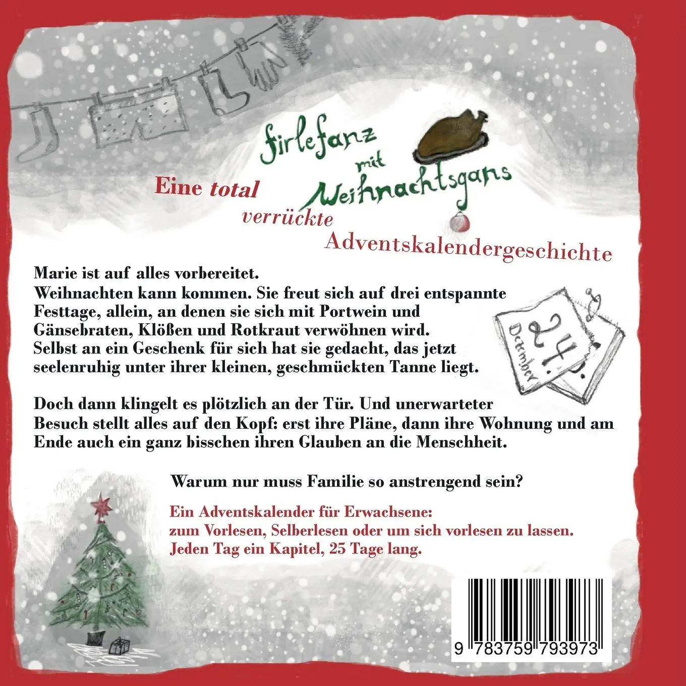 Rückseite: 9783759793973 | Firlefanz mit Weihnachtsgans | eine Adventskalendergeschichte | Buch