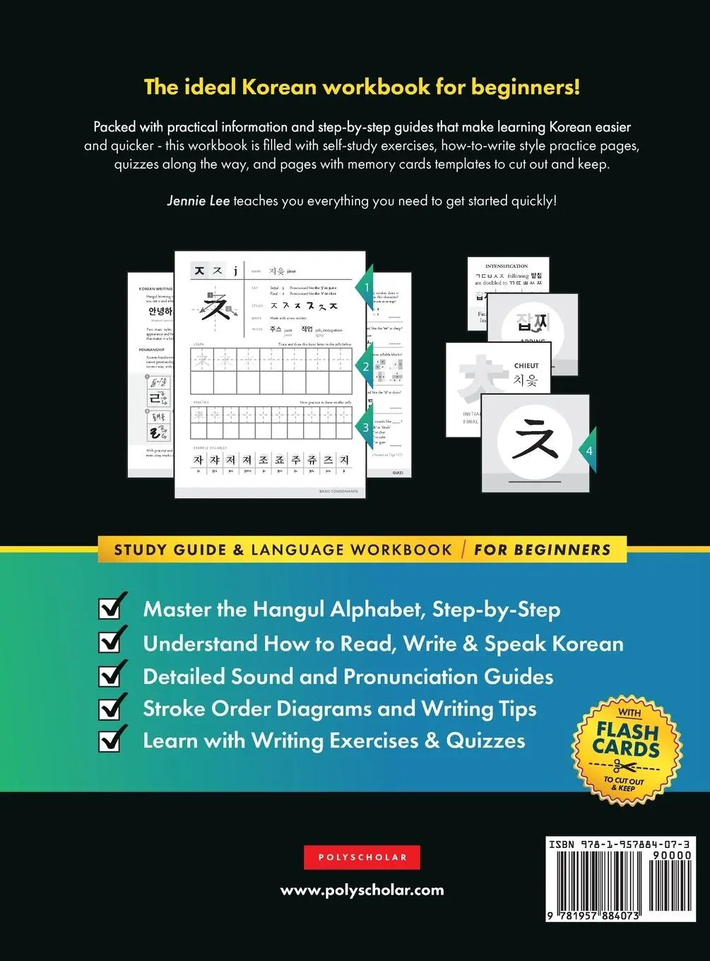 Rückseite: 9781957884073 | Learn Korean - The Language Workbook for Beginners | Jannie Lee | Buch