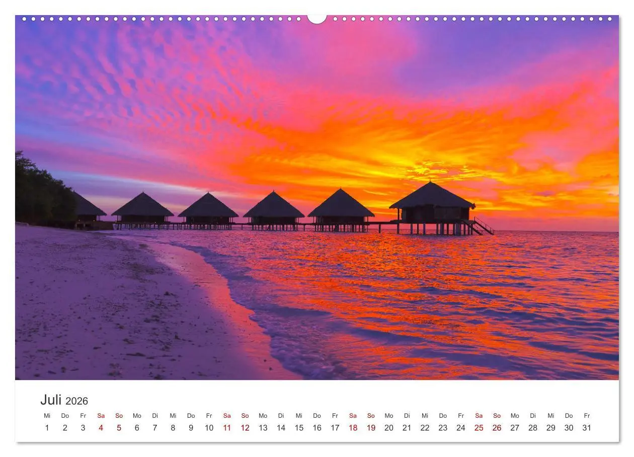 Bild: 9783457564073 | Malediven - Weiße Strände und Türkises Meer. (Wandkalender 2026 DIN...