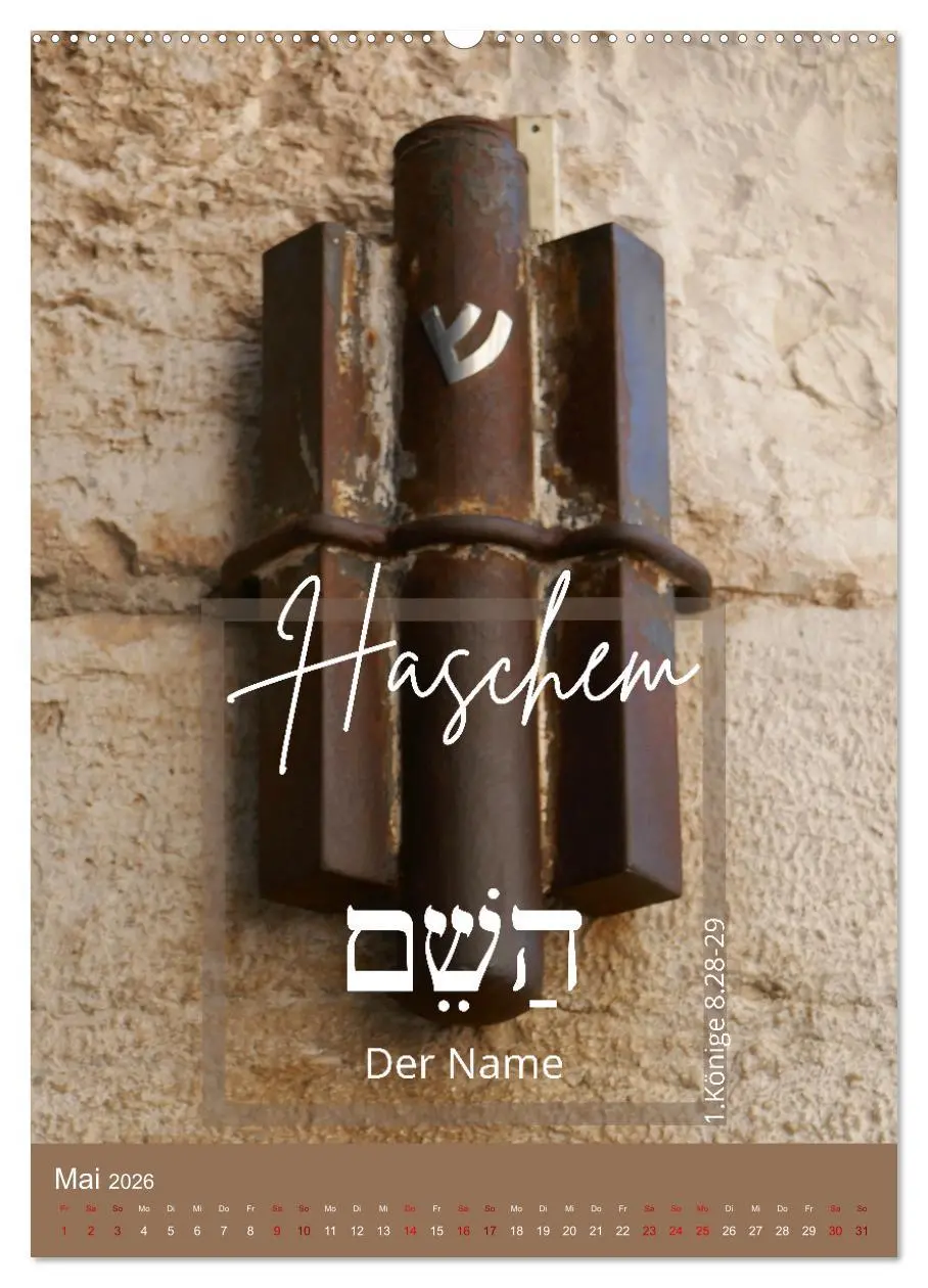Bild: 9783516344073 | Israel und hebräische Namen Gottes (Wandkalender 2026 DIN A2 hoch),...