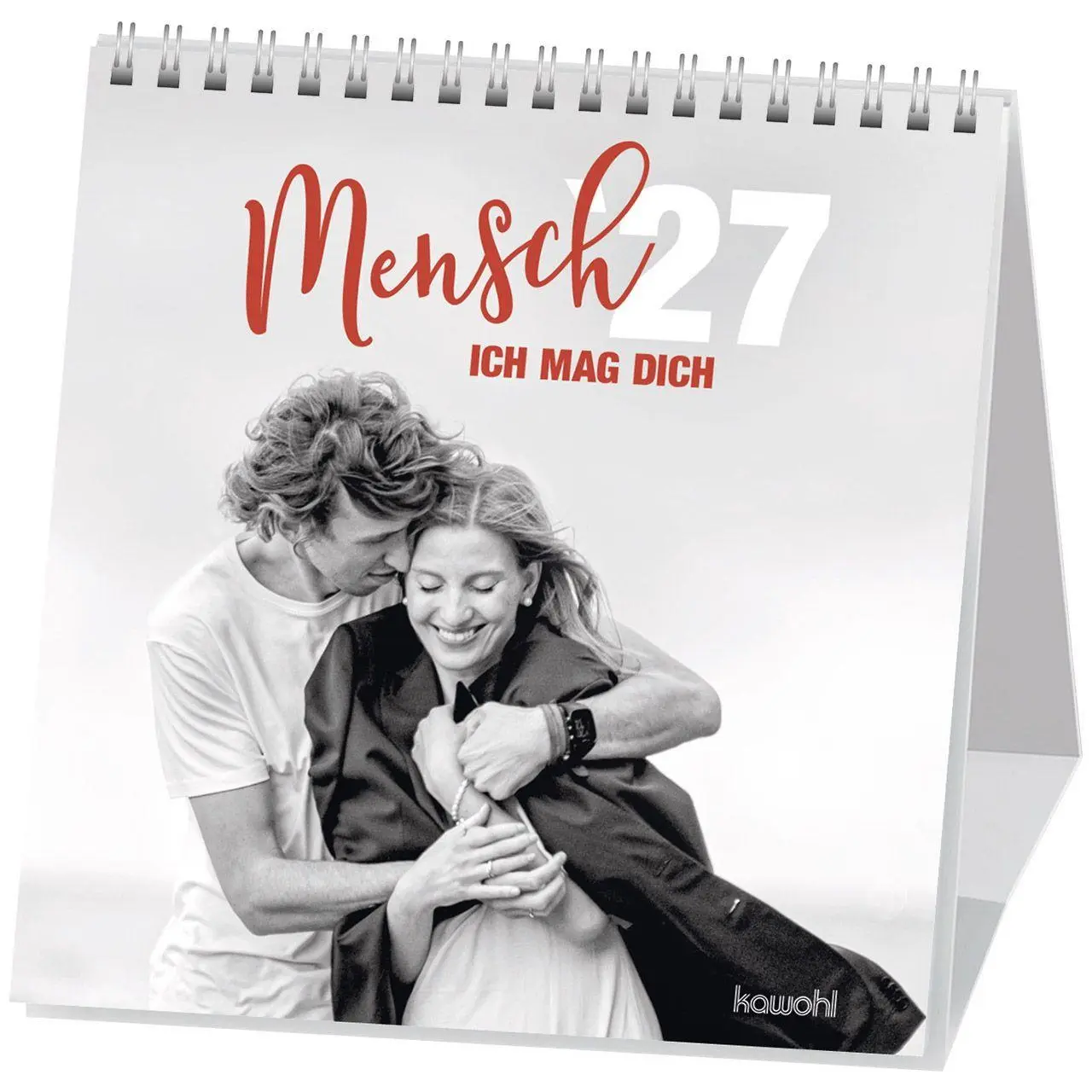 Cover: 9783754874073 | Mensch, ich mag dich 2027 | Schwarz-Weiss-Postkarten-Kalender | 14 S.