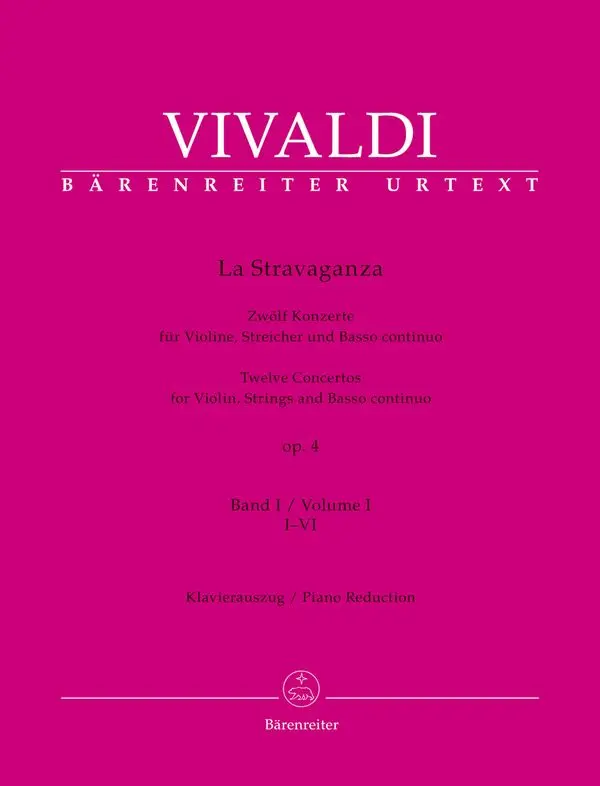 Cover: 9790006544073 | La Stravaganza op. 4 - Violine, Klavier | Antonio Vivaldi | Buch