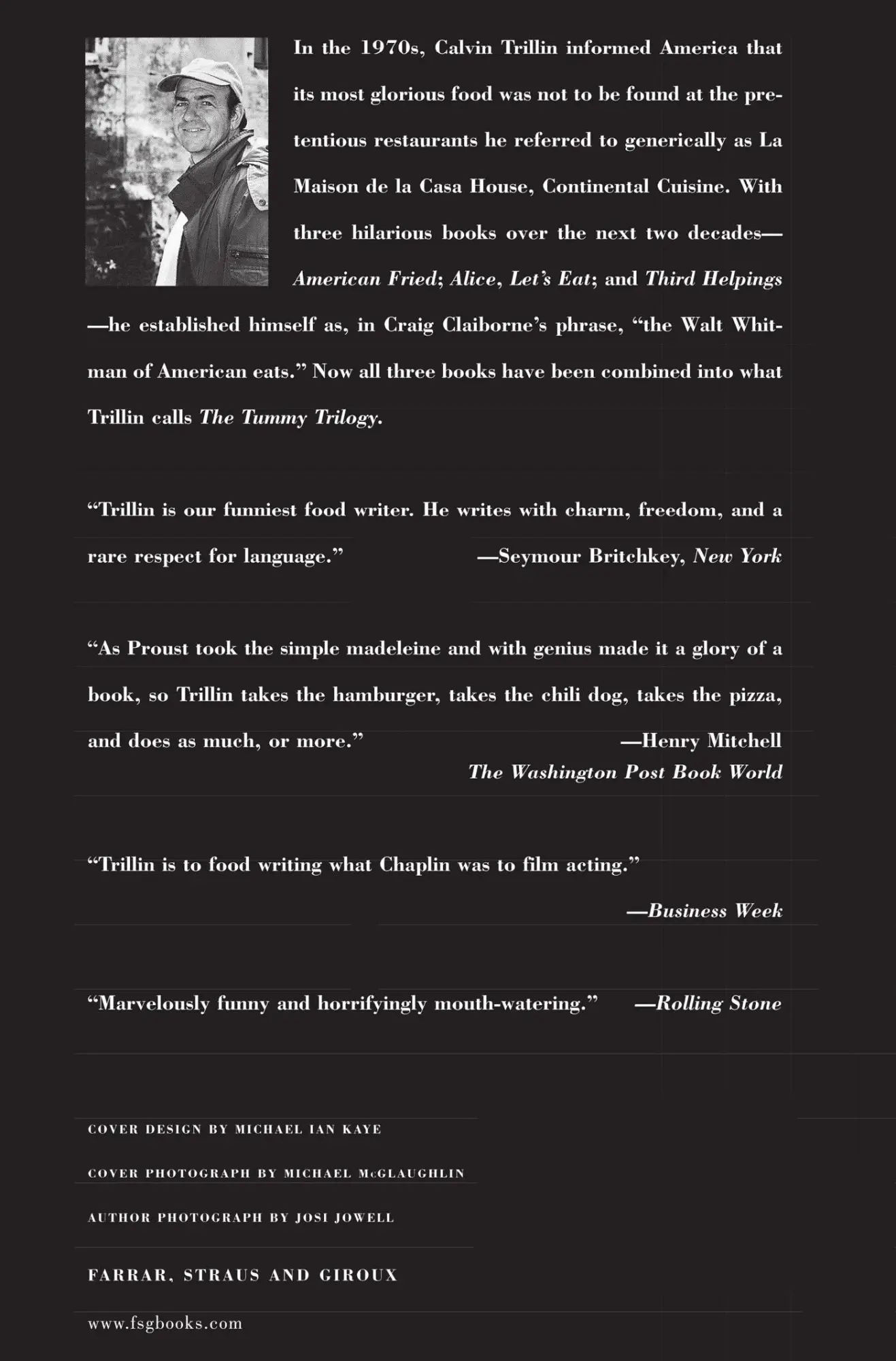 Rückseite: 9780374524173 | The Tummy Trilogy | Calvin Trillin (u. a.) | Taschenbuch | Englisch