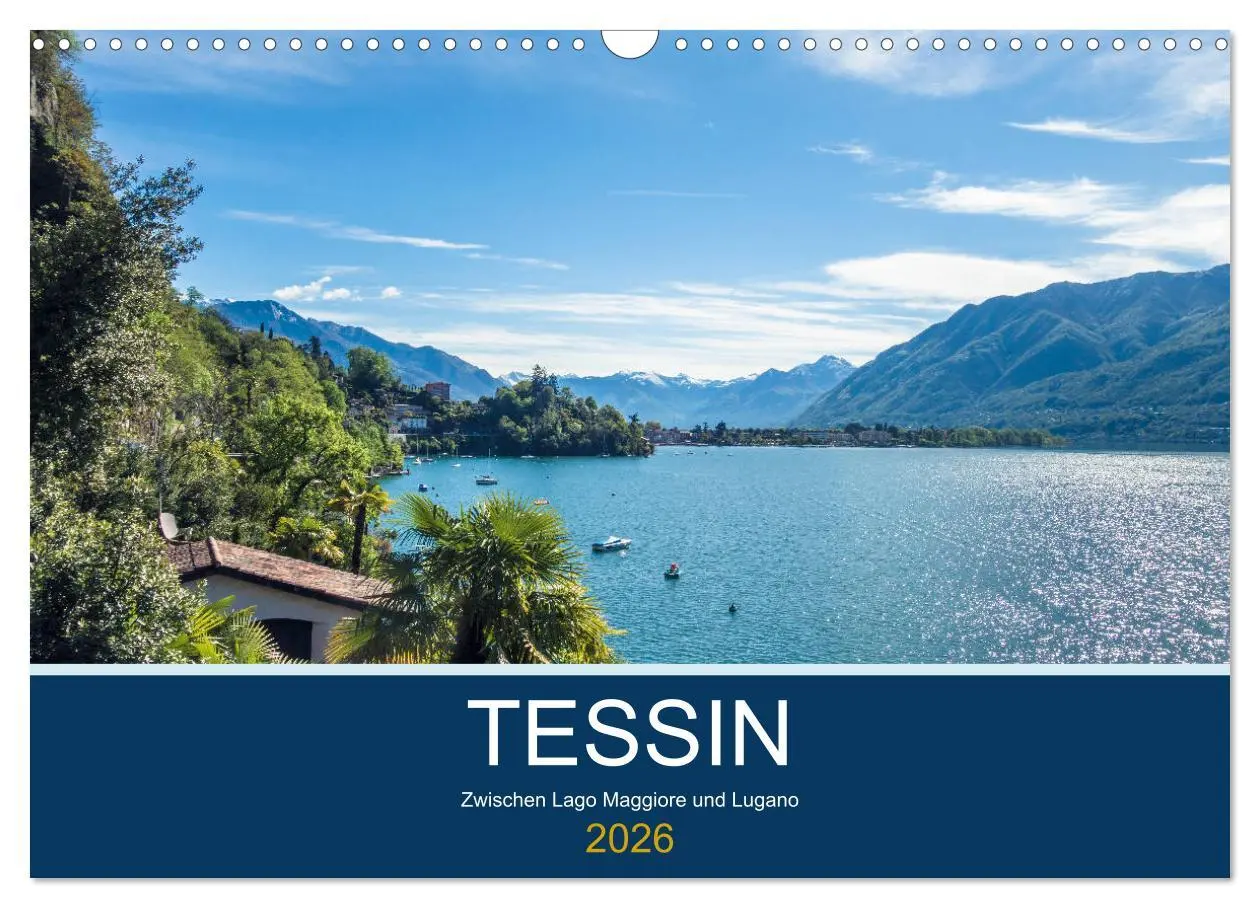 Cover: 9783457794173 | Tessin, zwischen Lago Maggiore und Lugano (Wandkalender 2026 DIN A3...
