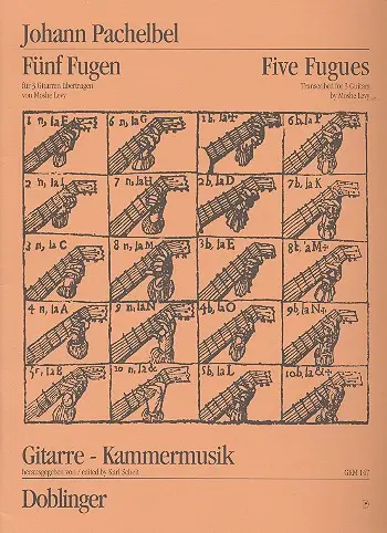 5 Fugen für 3 Gitarren 3 Partituren