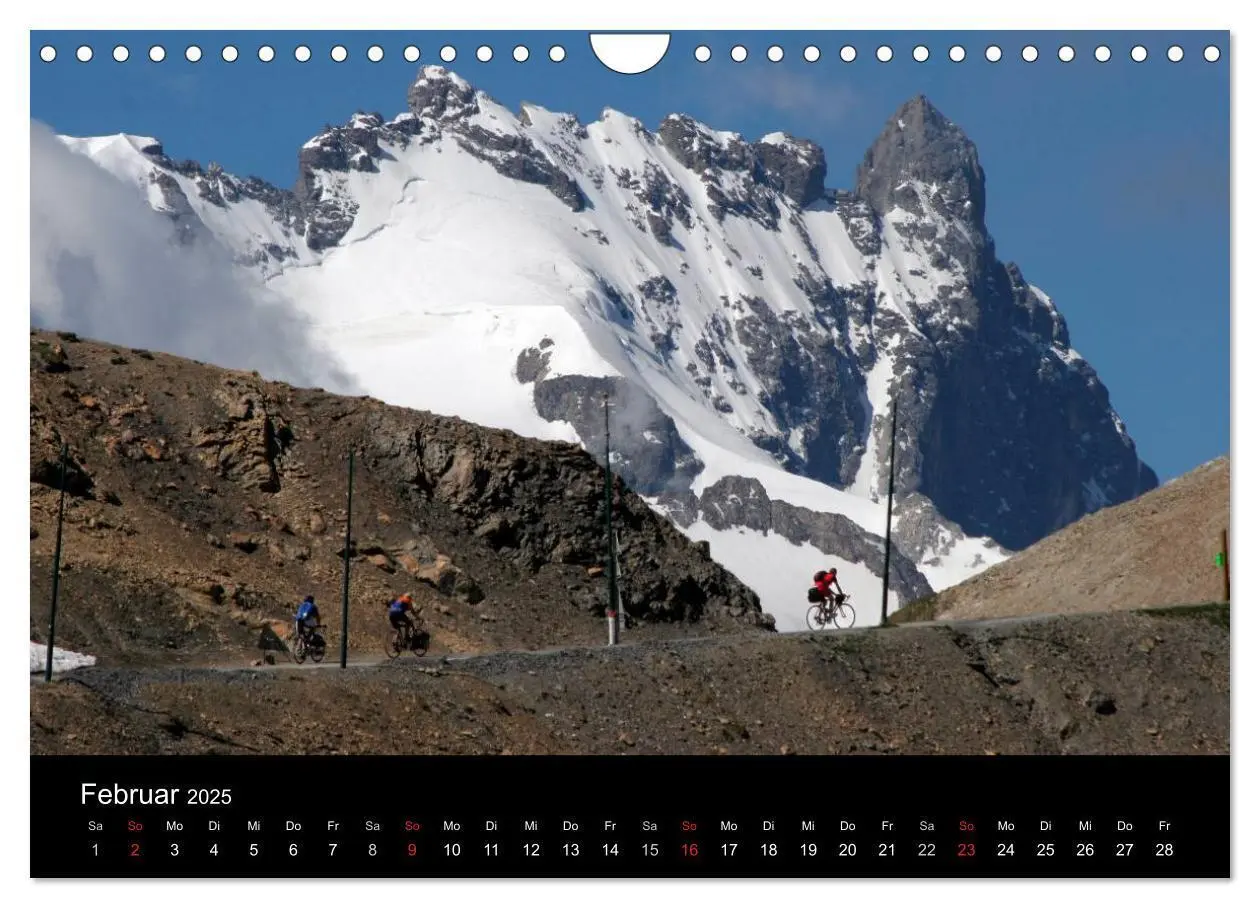 Bild: 9783435834273 | Alpenpässe auf dem Rennrad Vol. 1 (Wandkalender 2025 DIN A4 quer),...