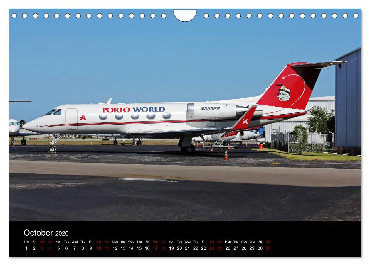 Bild: 9783516564273 | Bizjets (Wall Calendar 2026 DIN A4 landscape), CALVENDO 12 Month...