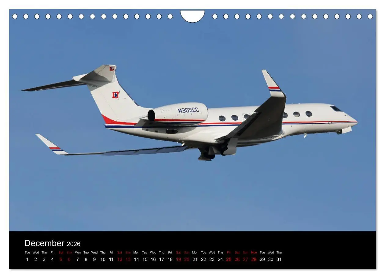 Bild: 9783516564273 | Bizjets (Wall Calendar 2026 DIN A4 landscape), CALVENDO 12 Month...