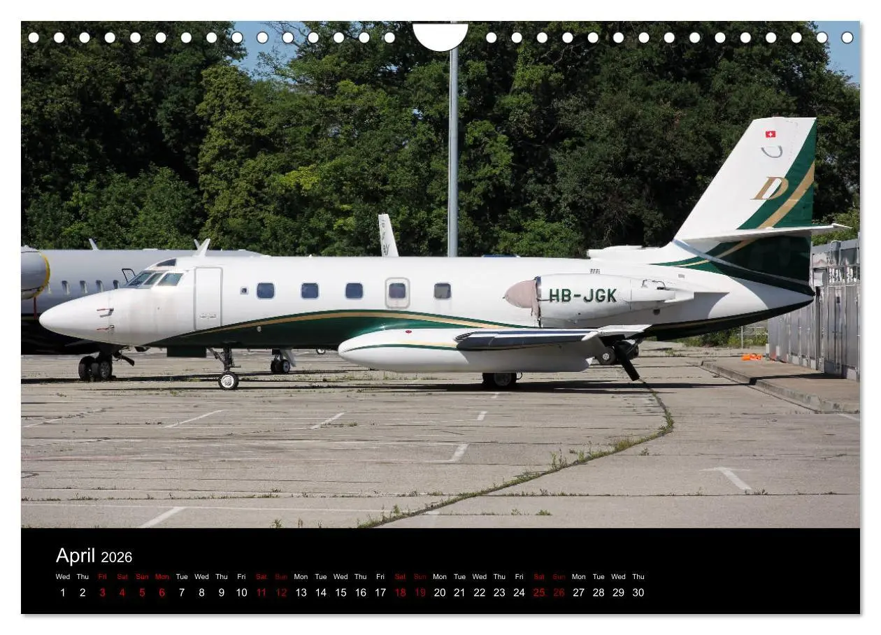 Bild: 9783516564273 | Bizjets (Wall Calendar 2026 DIN A4 landscape), CALVENDO 12 Month...