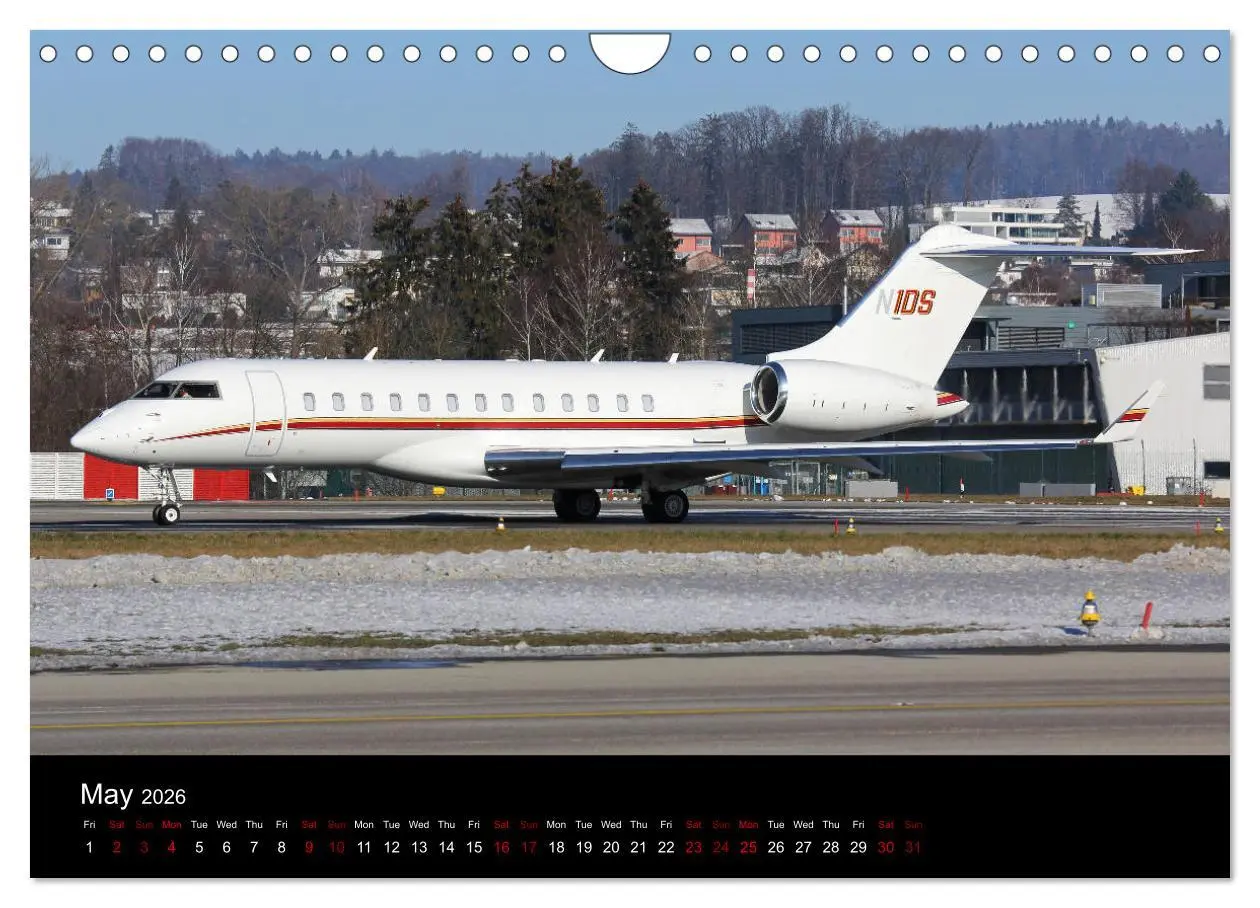 Bild: 9783516564273 | Bizjets (Wall Calendar 2026 DIN A4 landscape), CALVENDO 12 Month...