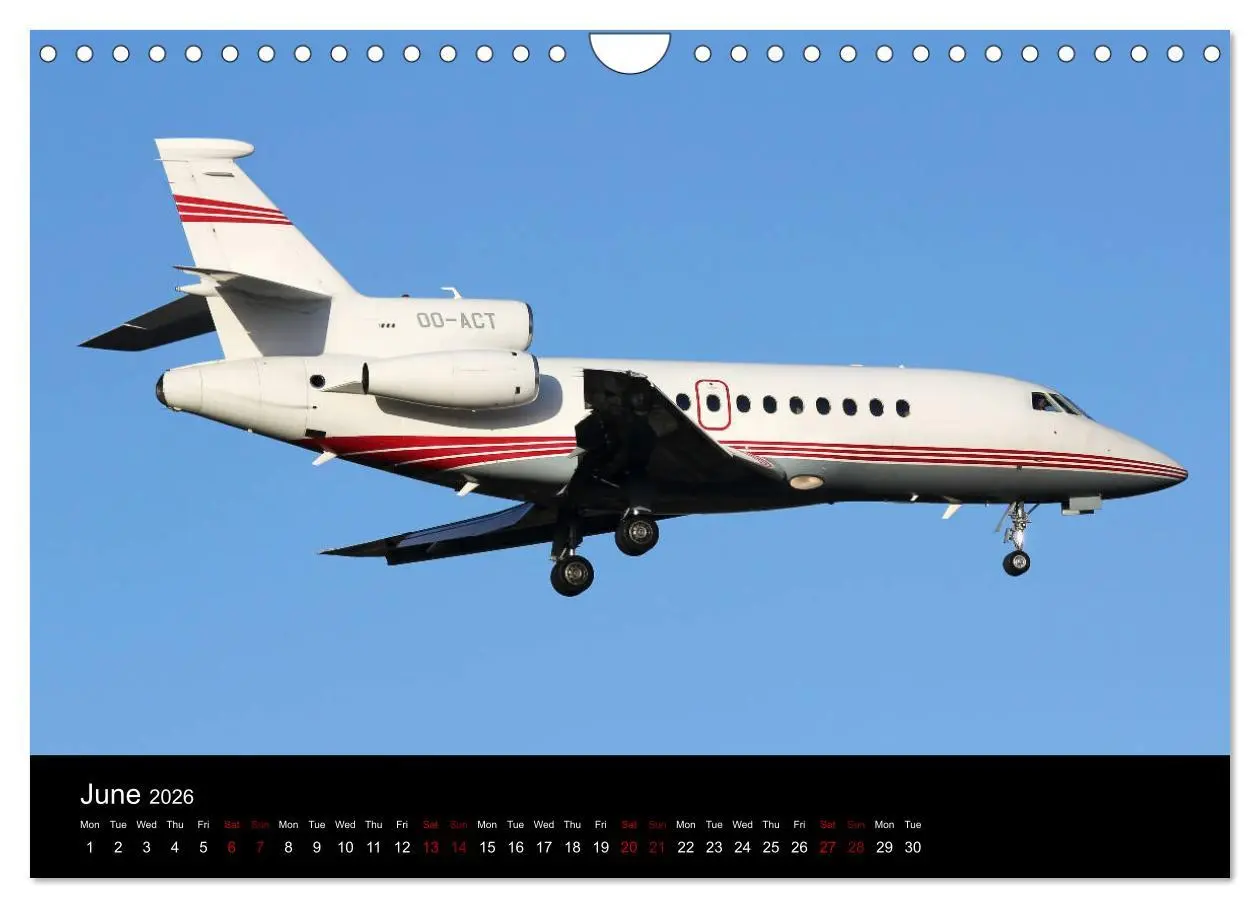 Bild: 9783516564273 | Bizjets (Wall Calendar 2026 DIN A4 landscape), CALVENDO 12 Month...