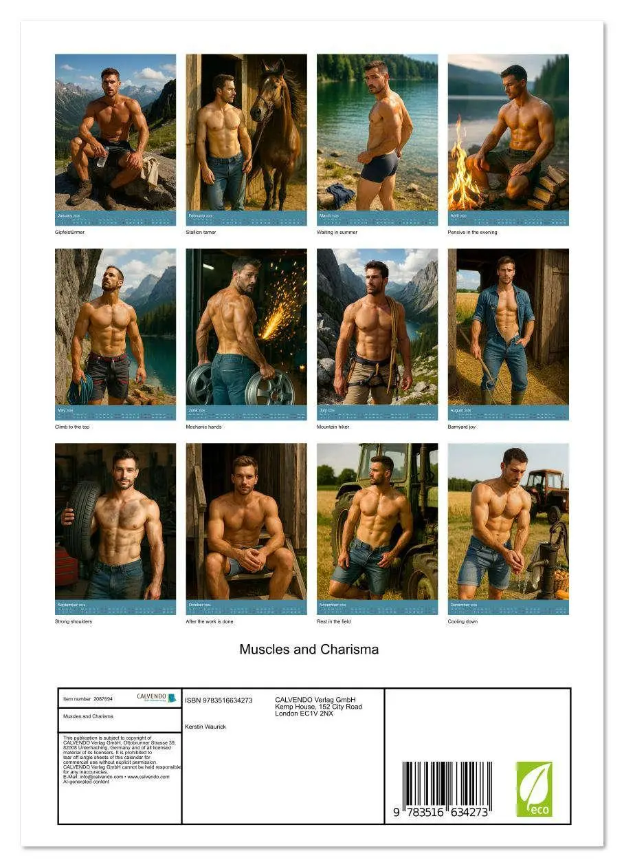 Bild: 9783516634273 | Muscles and Charisma (Wall Calendar 2026 DIN A4 portrait), CALVENDO...