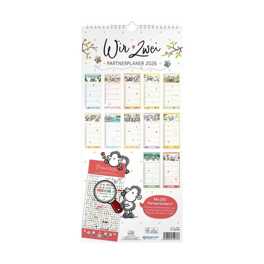 Bild: 4036018744373 | Planer für Zwei 2026 | Kalender | Deutsch | 2026 | sheepworld
