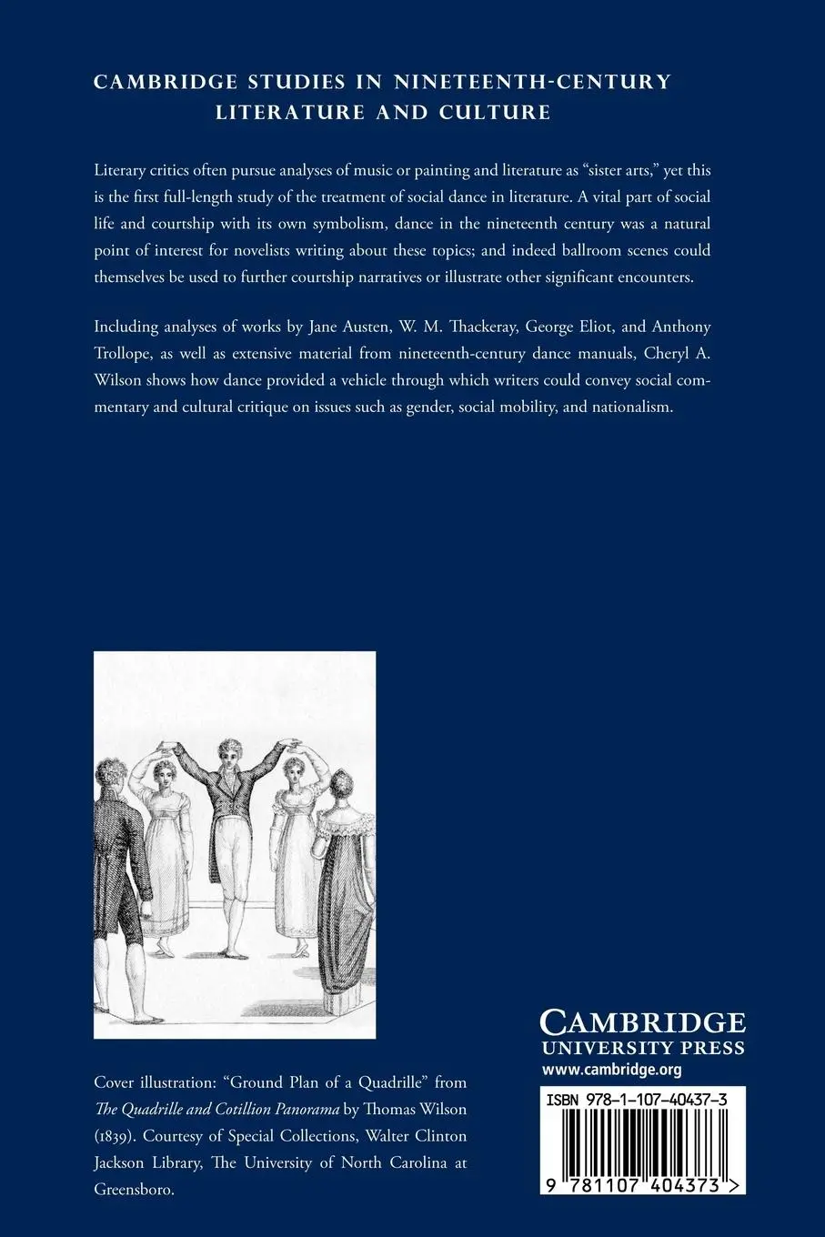 Rückseite: 9781107404373 | Literature and Dance in Nineteenth-Century Britain | Cheryl A. Wilson