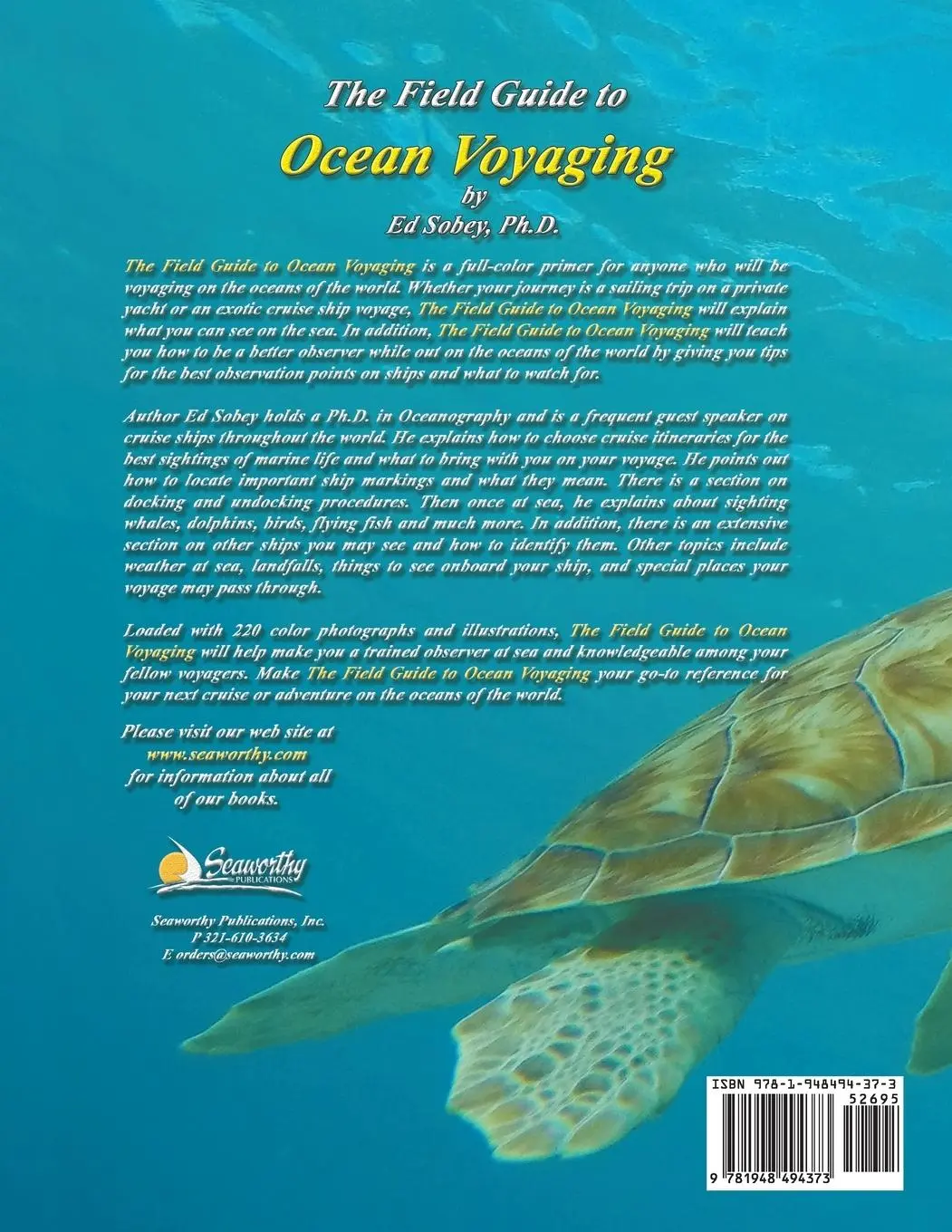 Rückseite: 9781948494373 | The Field Guide To Ocean Voyaging | Animals, Ships, and Weather at Sea