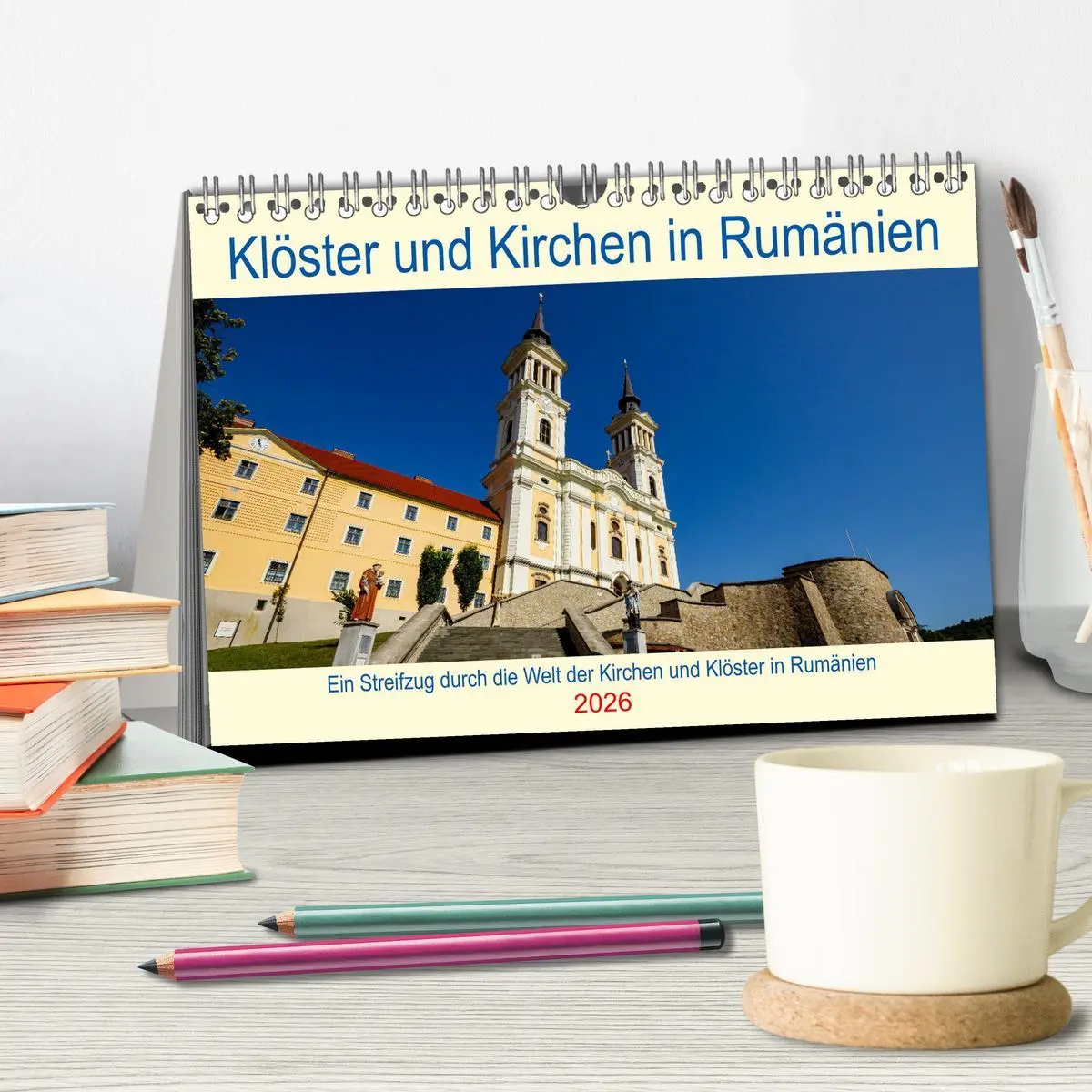 Bild: 9783457604373 | Kirchen und Klöster in Rumänien (Tischkalender 2026 DIN A5 quer),...