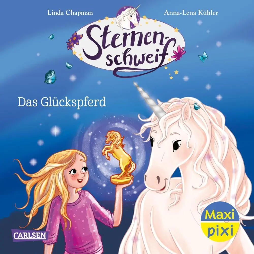 Cover: 9783551034373 | Maxi Pixi 518: Sternenschweif. Das Glückspferd | Linda Chapman (u. a.)