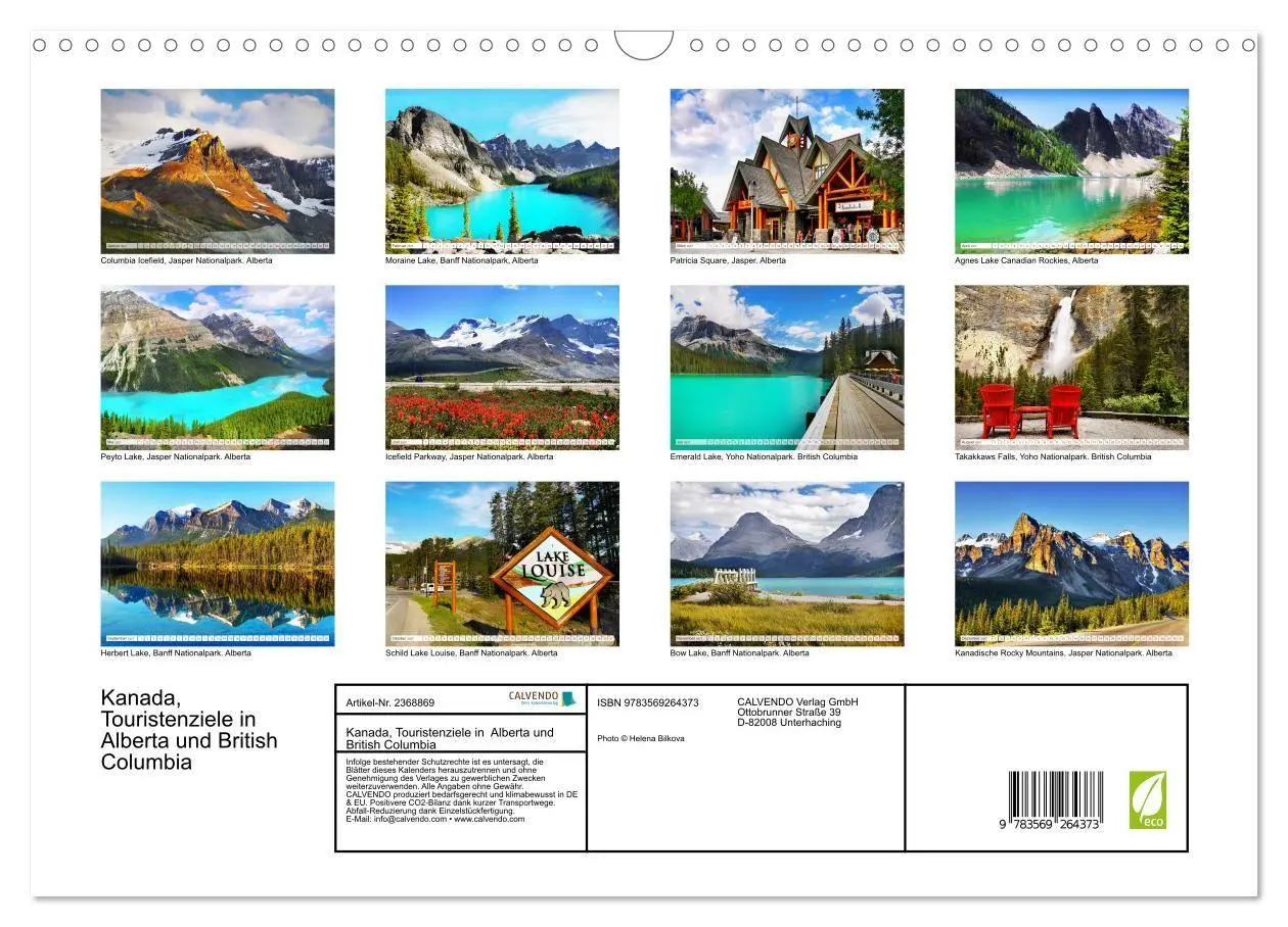 Bild: 9783569264373 | Kanada, Touristenziele in Alberta und British Columbia...