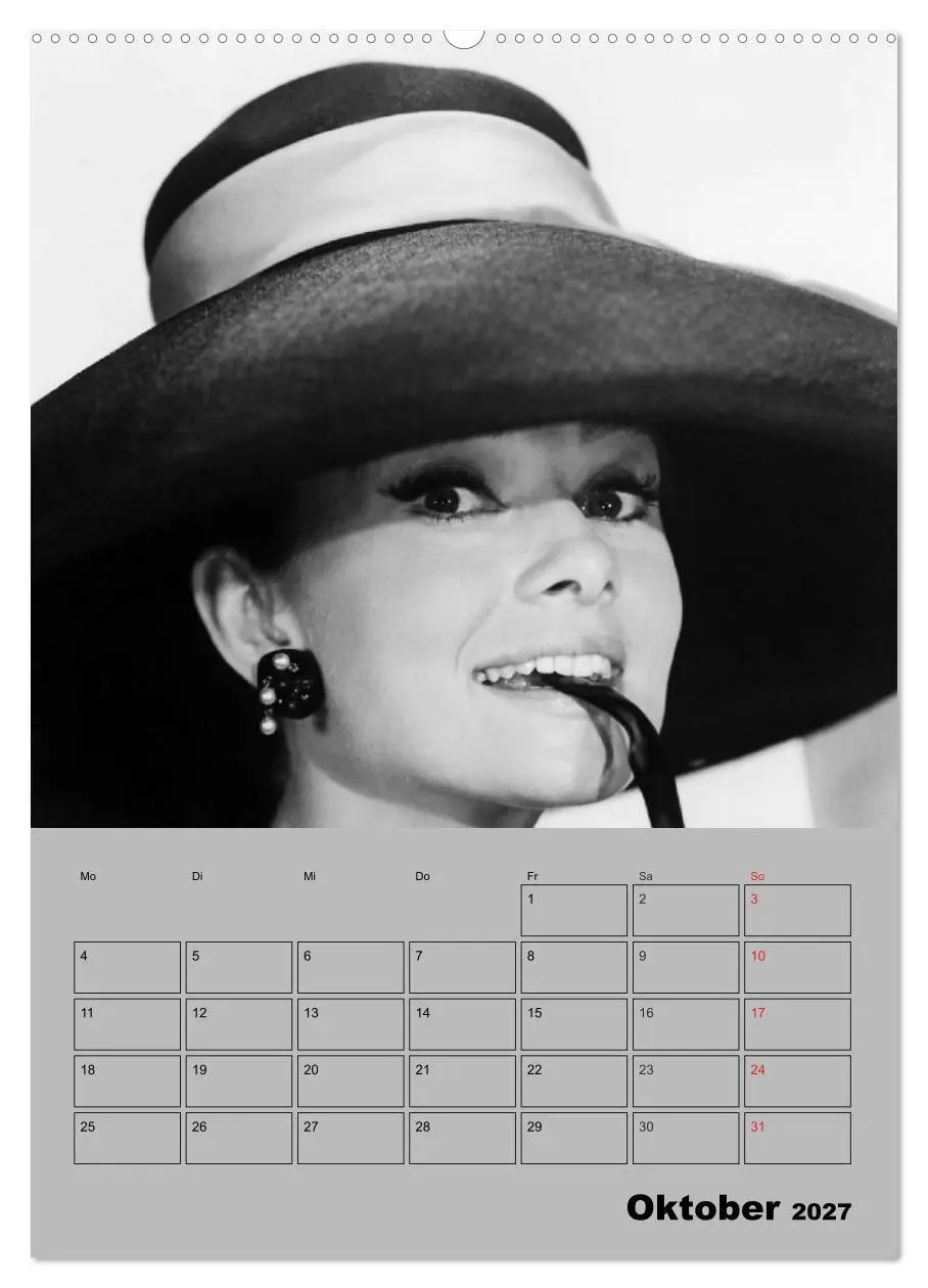 Bild: 9783569954373 | Hollywood-Diva. Audrey Hepburn (Wandkalender 2027 DIN A2 hoch),...