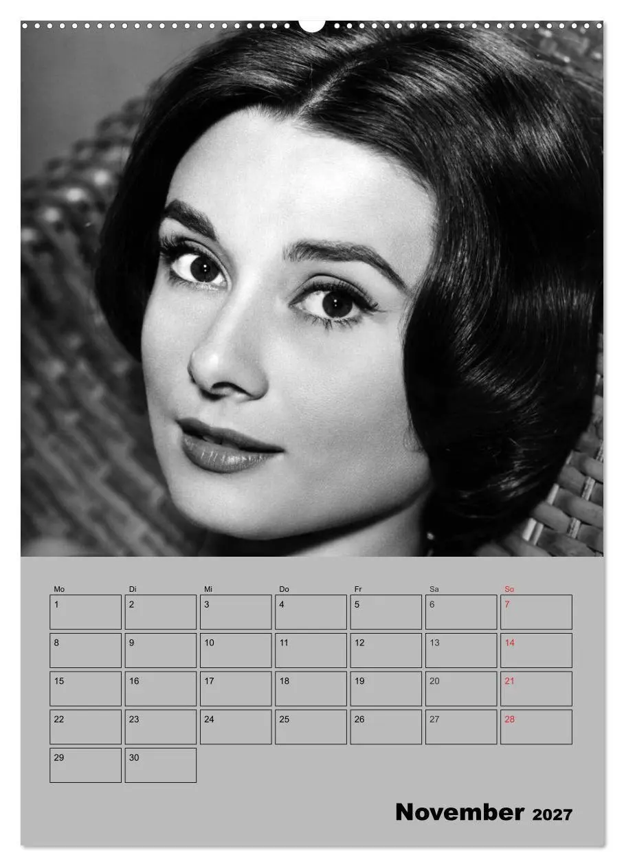 Bild: 9783569954373 | Hollywood-Diva. Audrey Hepburn (Wandkalender 2027 DIN A2 hoch),...