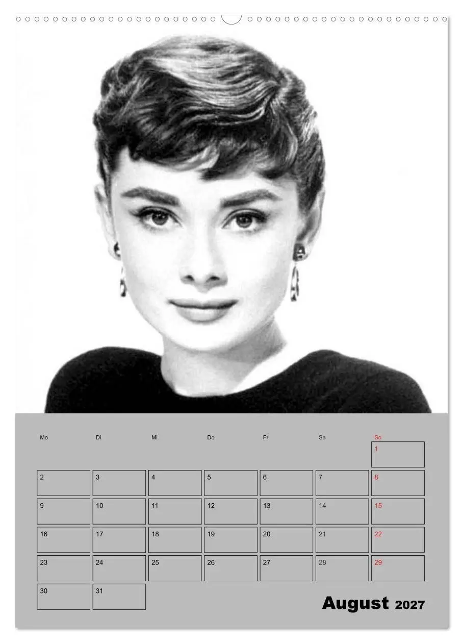 Bild: 9783569954373 | Hollywood-Diva. Audrey Hepburn (Wandkalender 2027 DIN A2 hoch),...