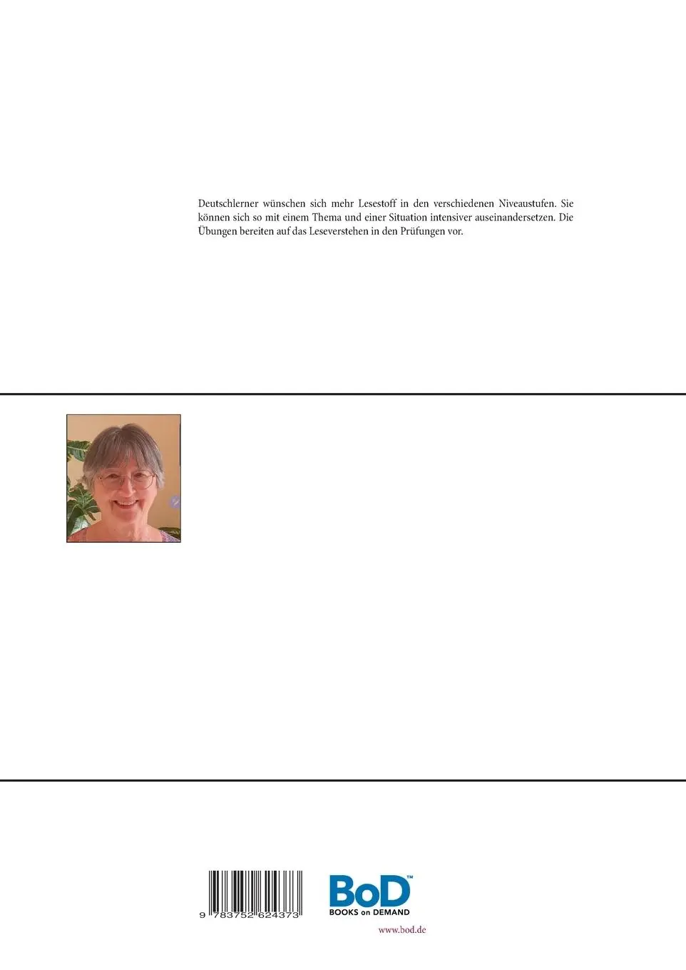 Rückseite: 9783752624373 | Lesegeschichten A2 | Mit Übungen | Gisela Darrah | Taschenbuch | 54 S.
