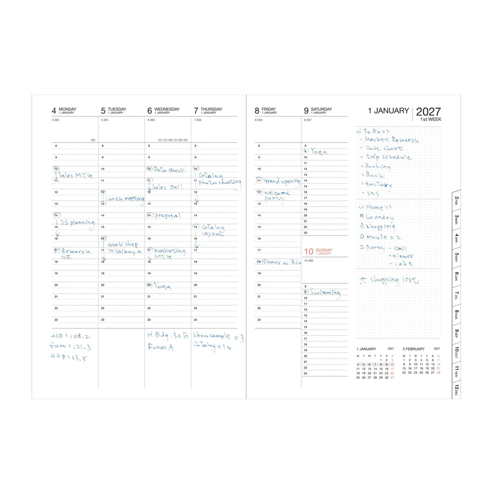 Bild: 4550045164473 | MARK'S 2026/27 Diary A5 Gradient // Blue | MARK'S Inc. | Taschenbuch