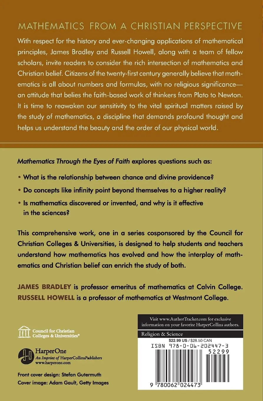 Rückseite: 9780062024473 | Mathematics Through the Eyes of Faith | Russell Howell | Taschenbuch