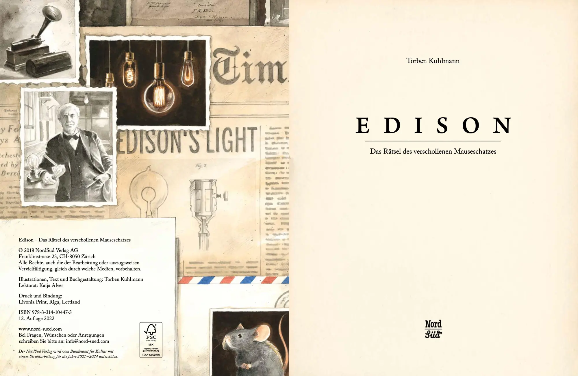 Bild: 9783314104473 | Edison | Das Rätsel des verschollenen Mauseschatzes | Torben Kuhlmann