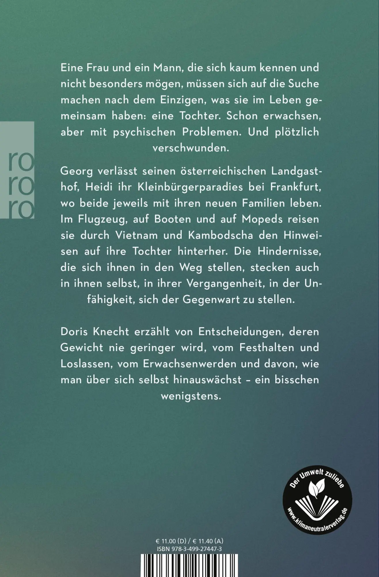 Rückseite: 9783499274473 | weg | Doris Knecht | Taschenbuch | 304 S. | Deutsch | 2020