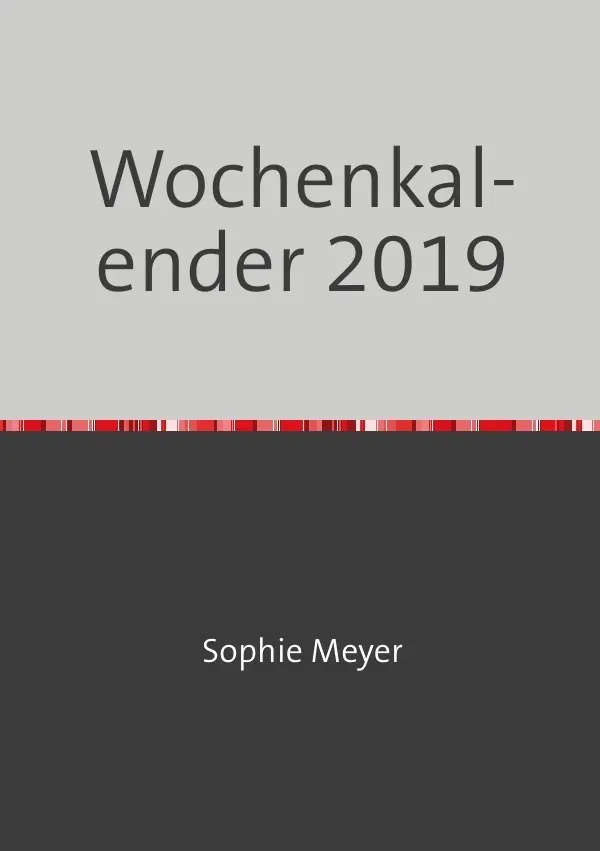 Cover: 9783746774473 | Wochenkalender 2019 | Wiebke Brüggemann | Taschenbuch | 240 S. | 2018