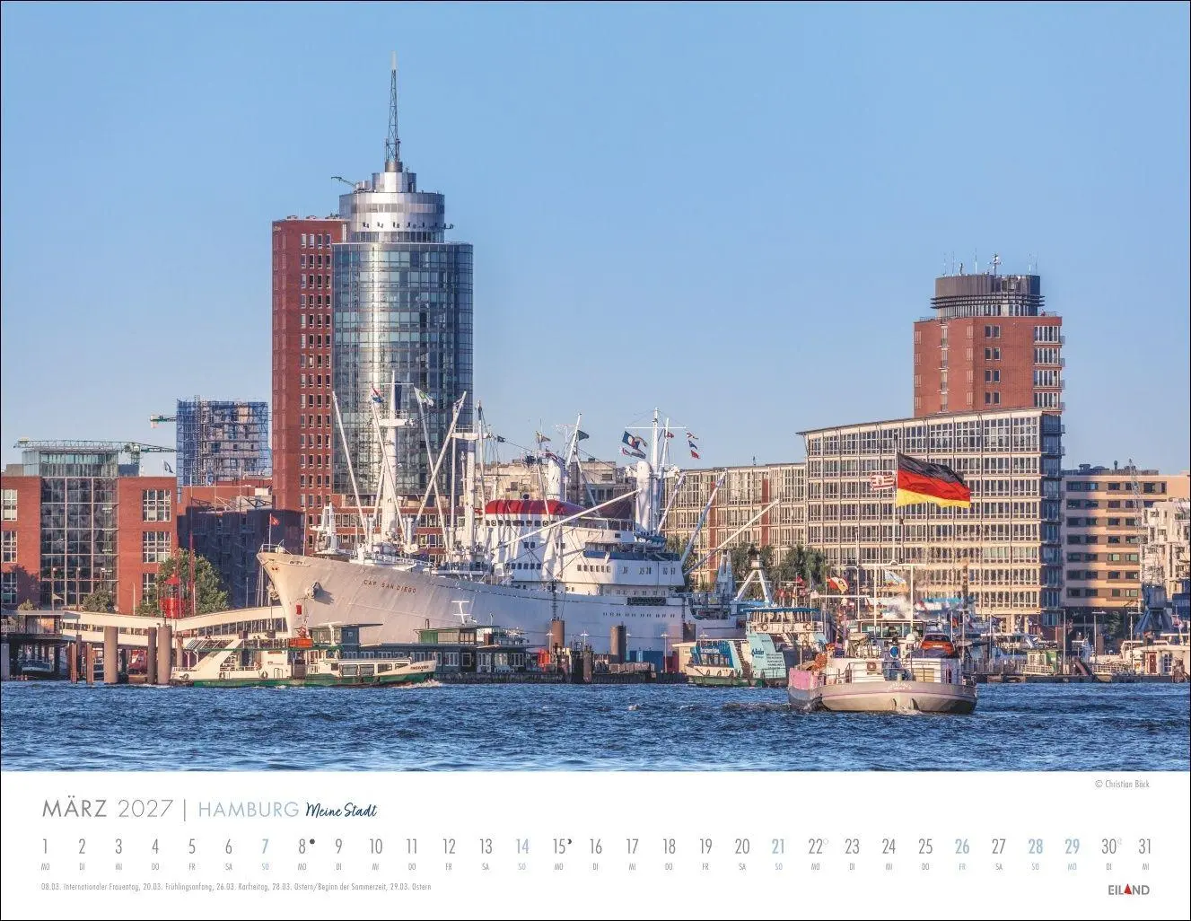 Bild: 9783964024473 | Hamburg - Meine Stadt Kalender 2027 | Eiland | Kalender | 13 S. | 2027
