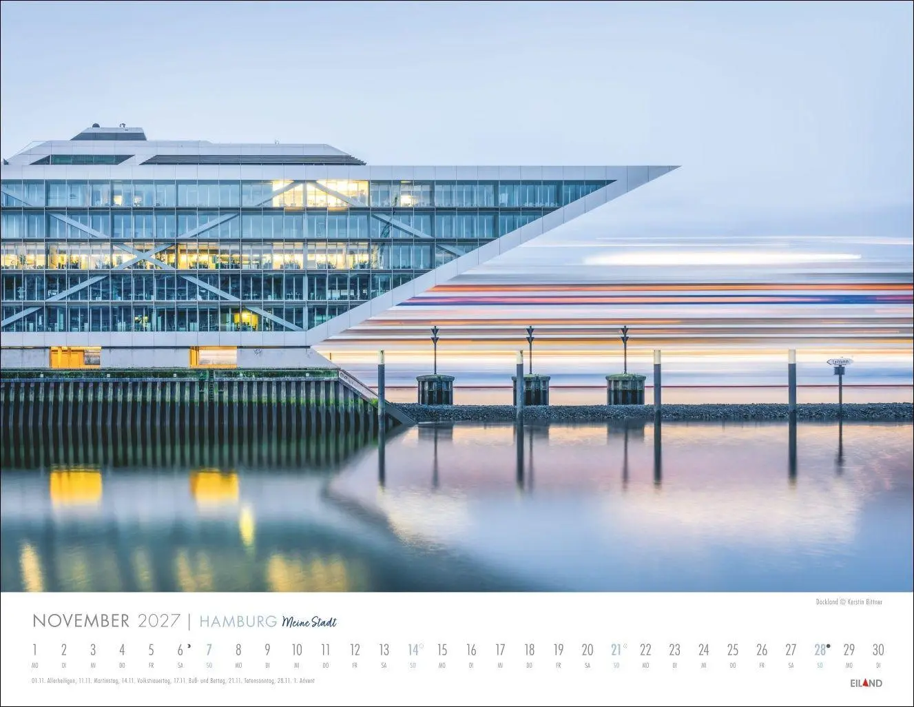 Bild: 9783964024473 | Hamburg - Meine Stadt Kalender 2027 | Eiland | Kalender | 13 S. | 2027