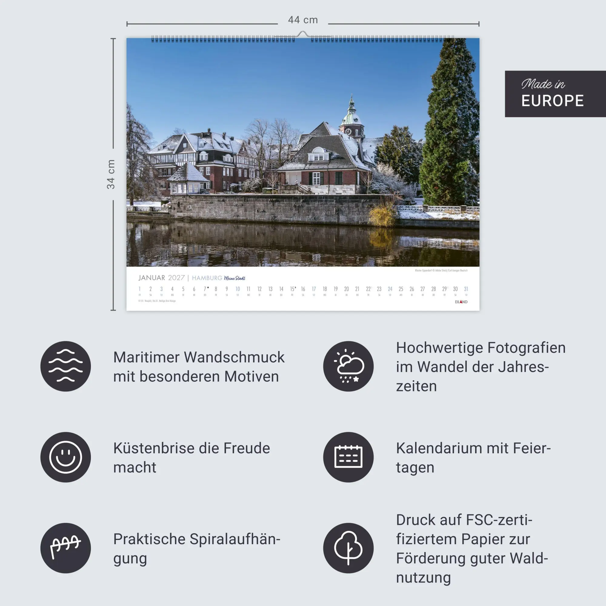 Bild: 9783964024473 | Hamburg - Meine Stadt Kalender 2027 | Eiland | Kalender | 13 S. | 2027